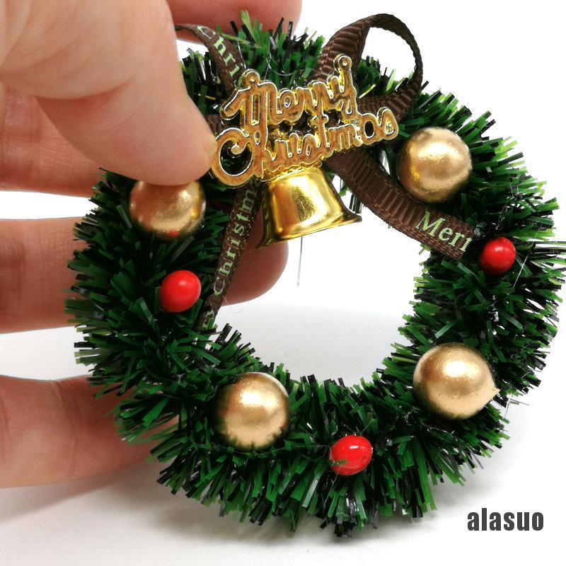 Vòng Hoa mini 1 6cm Trang Trí Giáng Sinh