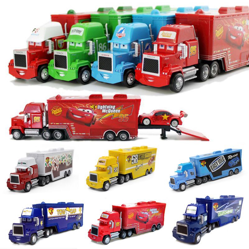 Xe Tải Đồ Chơi Mack Lightning Mcqueen King Jackson Storm Racer Cho Bé