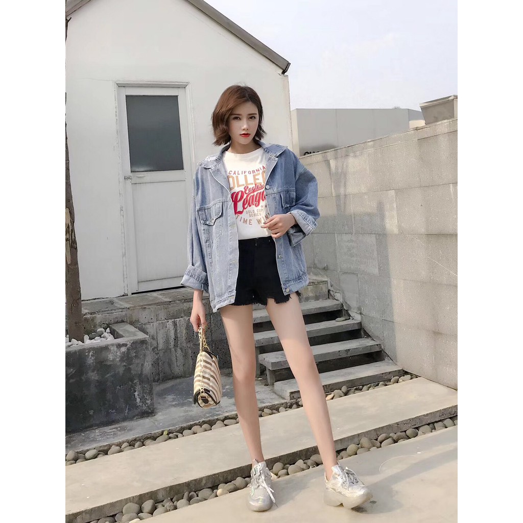 ⭐ Sale Áo khoác bò nữ nam form rộng - Áo khoác Jean / Denim . ⭐ " : 2021 ^ "