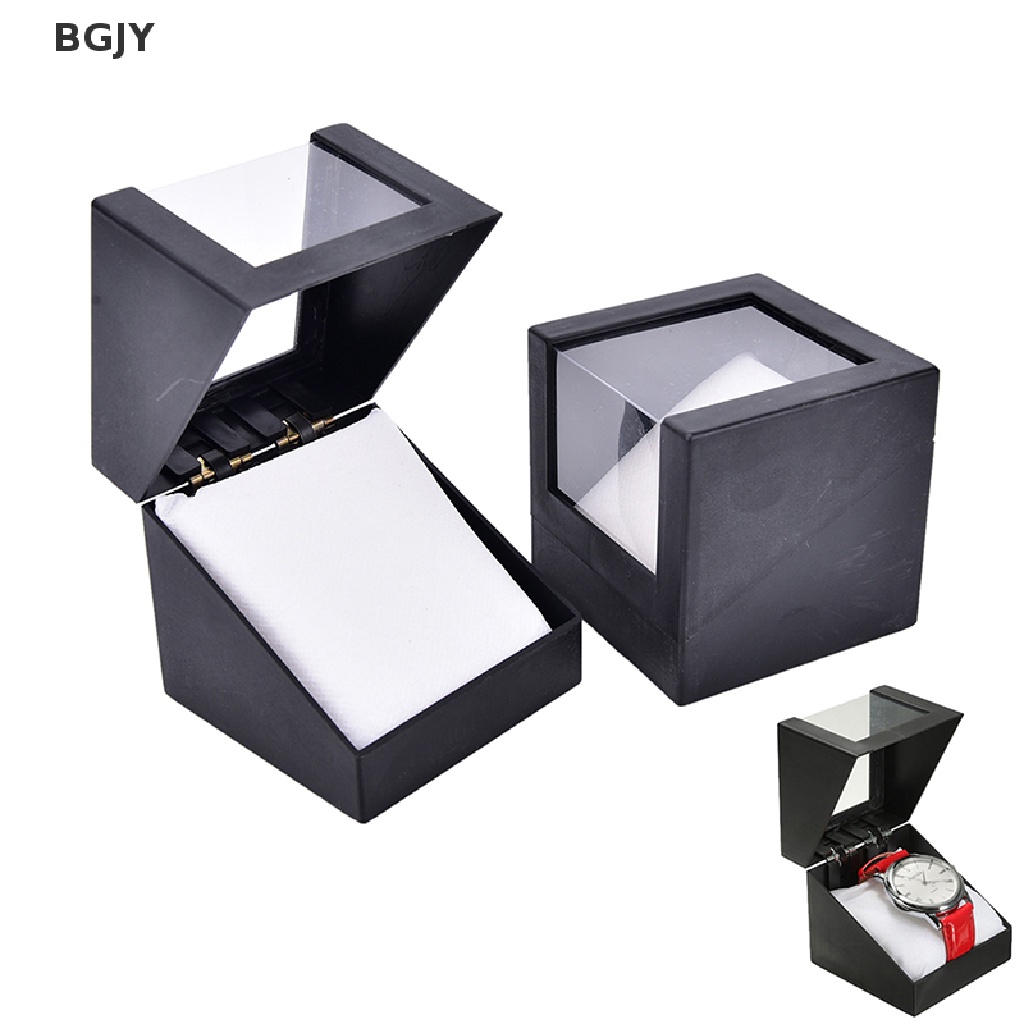BGJY 1pc wrist watch box 78*78mm plastic earring display storage holder jewelry case NEW