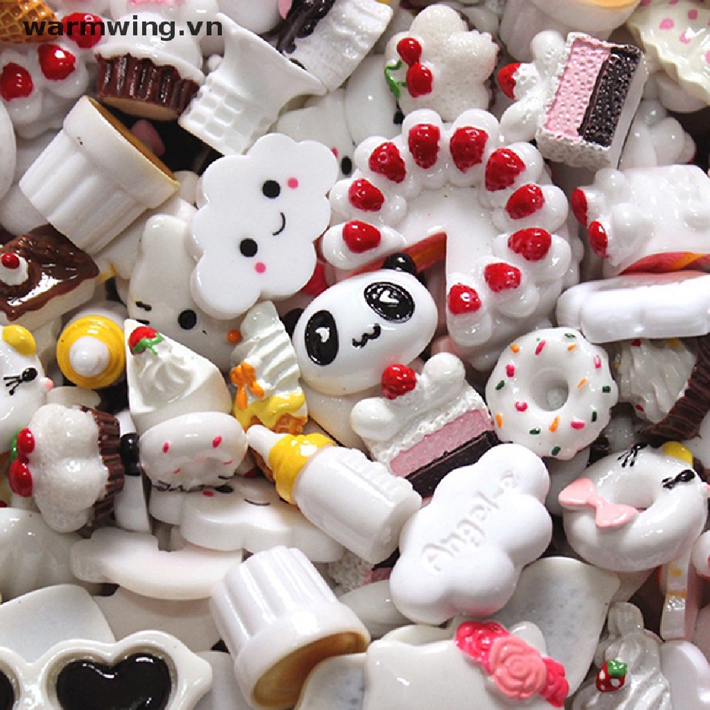 Set 10 Mô Hình Bánh Donut Đồ Chơi Mini Trang Trí Điện Thoại