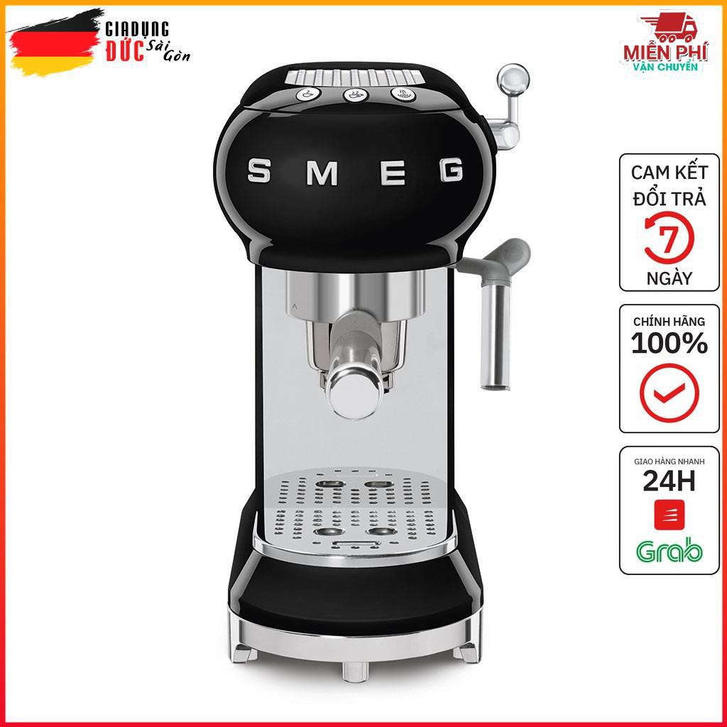 Máy Pha Cà Phê Espresso Smeg ECF01BLEU Màu Đen, Smeg Espresso Coffee Machine - Nhập Khẩu Từ Đức