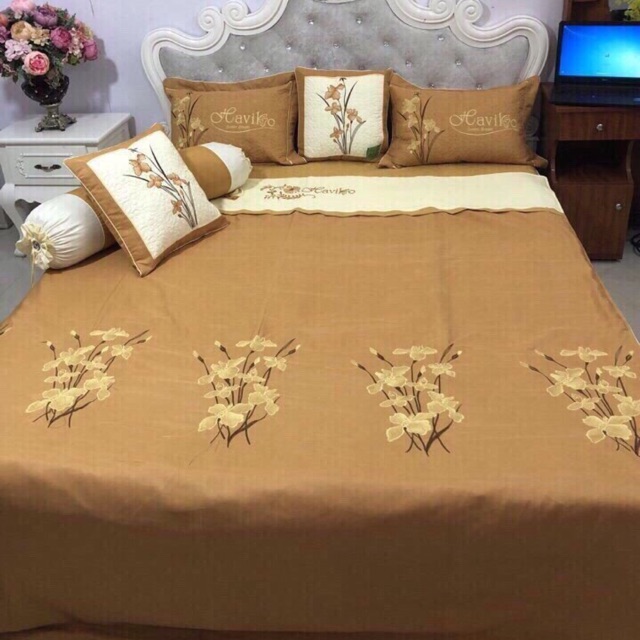Trọn bộ satin cao câp 7 món cho mìa cưới