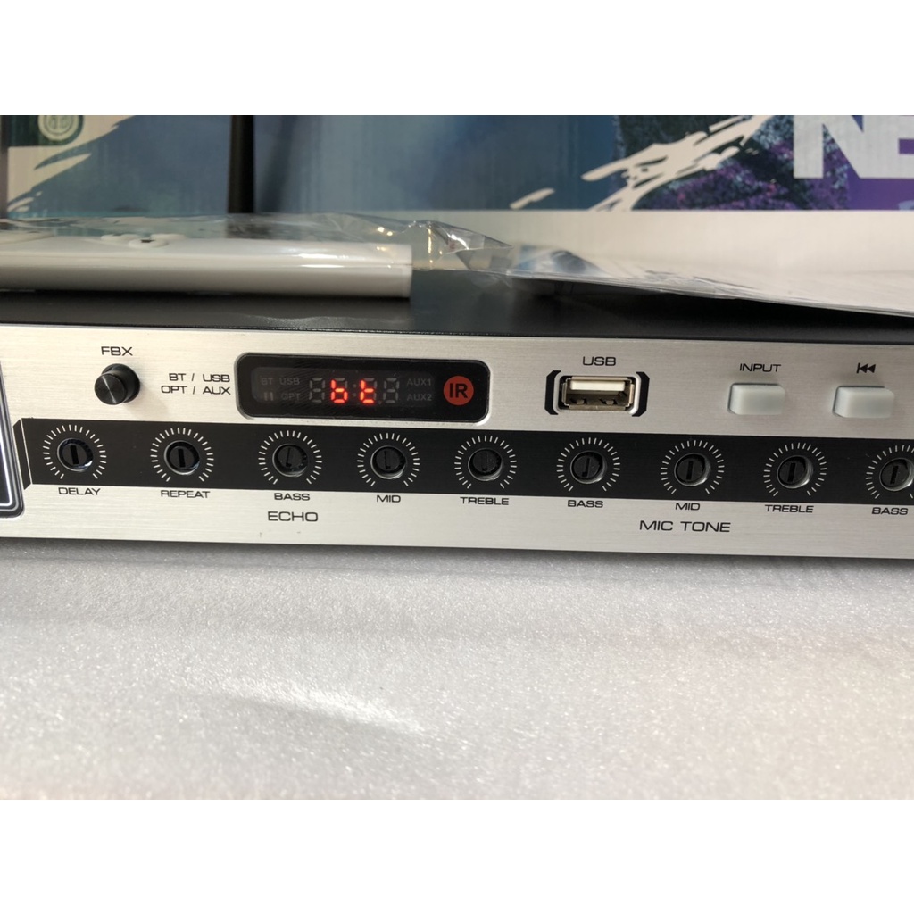 Vang Cơ NEX0 -DH99   Có Chống Hú Tốt. Kết Nối Quang Học OPTICAL, BLUETOOTH, USB, AUX1,AUX2..NHẠC HAY