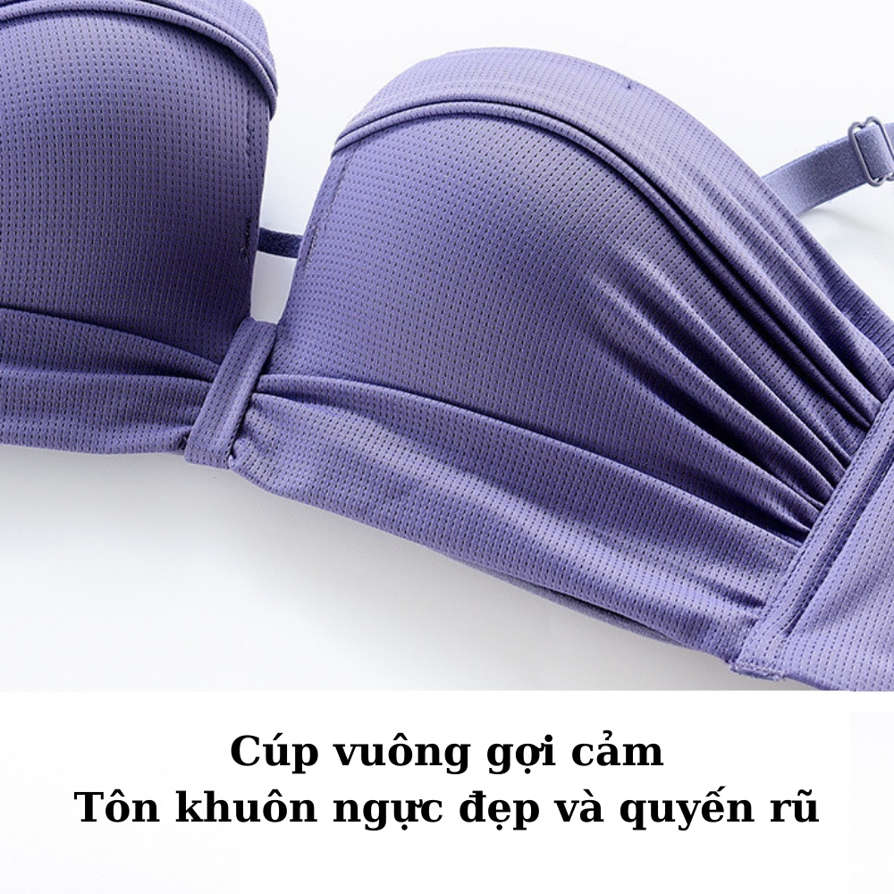 Áo Ngực Không Gọng Mút Vừa, Áo Lót Nữ Cotton Cúp Ngang Nâng Ngực ZANABRA A590