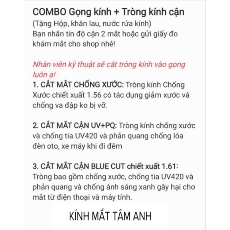 Gọng kính kim loại nam VILI mạ vàng, mắt vuông đeo  chống bụi, có thể thay mắt cận, viễn loạn đều được