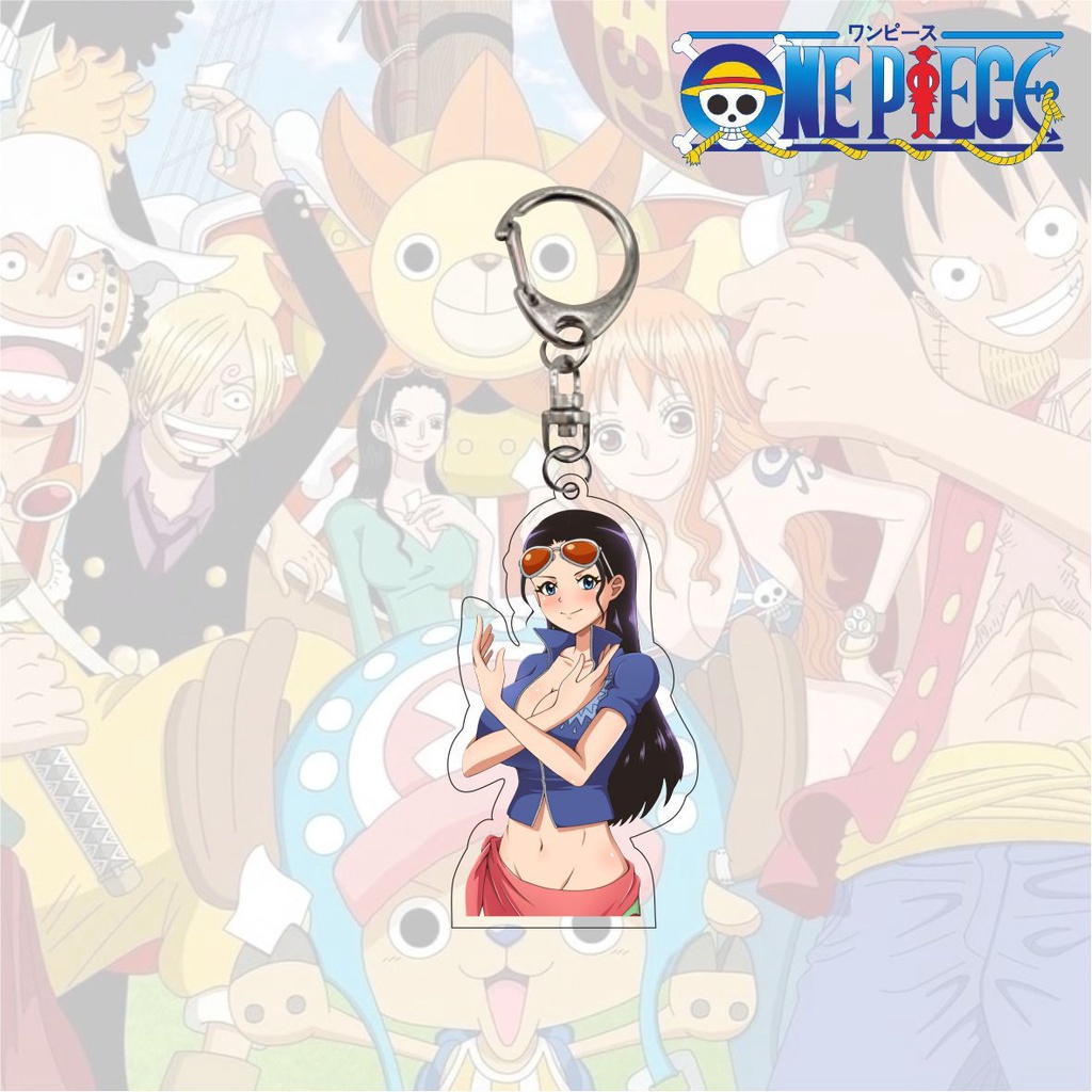 Móc gắn chìa khóa silicon hình nhân vật phim One piece