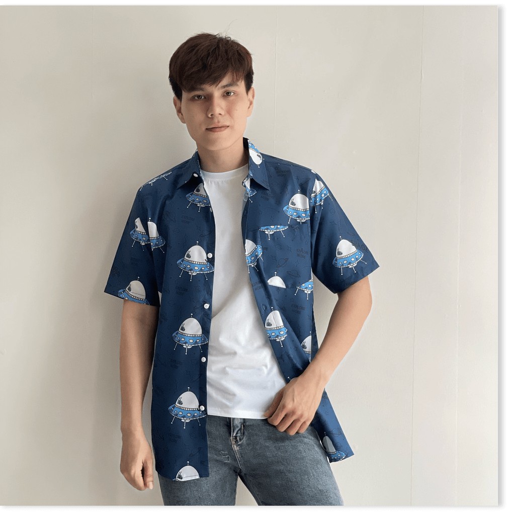 ÁO SƠ MI FORM RỘNG XINH XẮN CHO CÁC BẠN NAM LANA FASHION