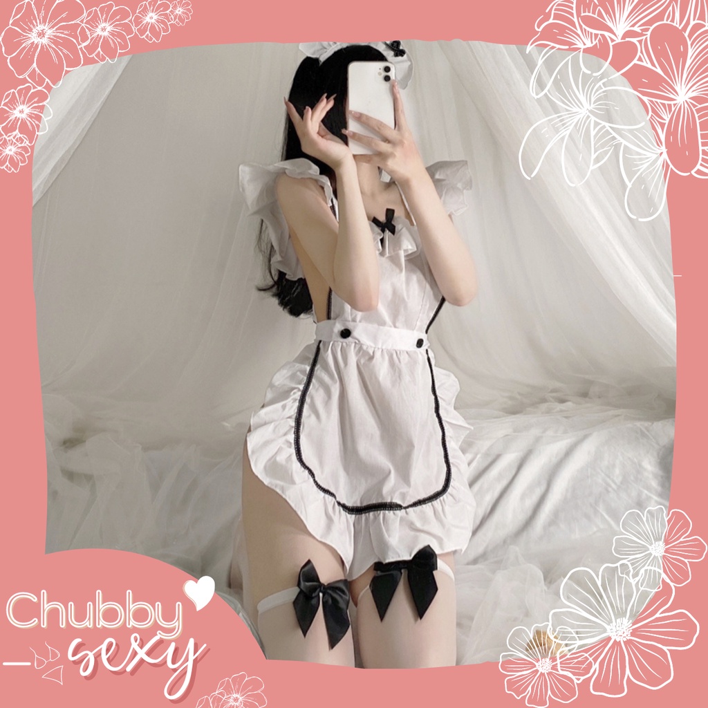 Cosplay Hầu Gái Pari Sexy - Bộ Đồ Ngủ Cô Giúp Việc Quyến Rũ Gợi Cảm - Maid Cosplay Outfit - CPL40 -Chubby.Sexy | BigBuy360 - bigbuy360.vn