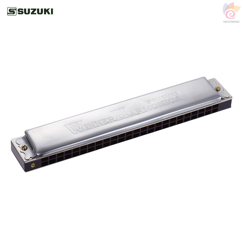 Kèn Harmonica Tremolo 24 Lỗ Suzuki W-24 Cho Người Mới Bắt Đầu