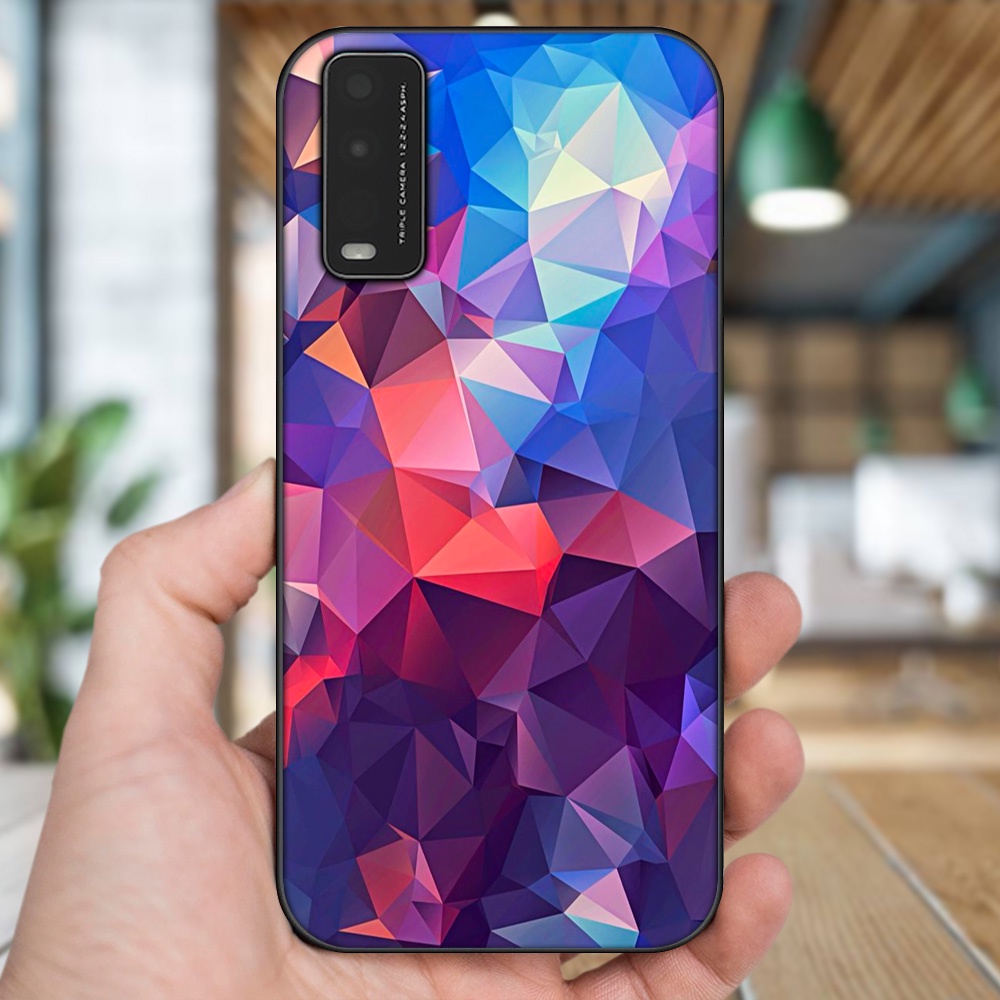 Ốp lưng Vivo Y20, Y20s, Y12s viền đen in hình hoạ tiết 3D