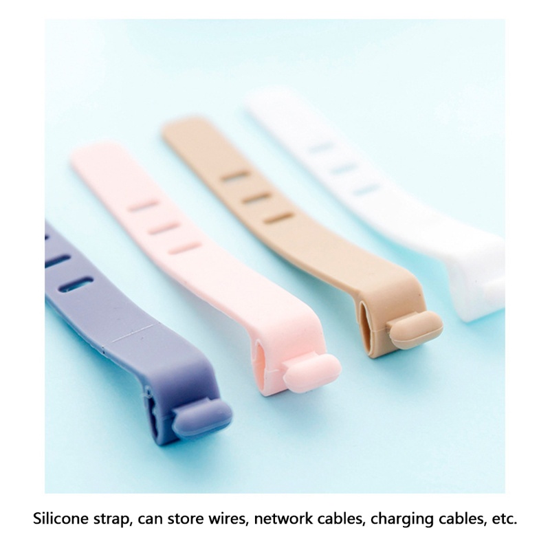 Dụng Cụ Buộc Dây Cáp / Tai Nghe Để Bàn Bằng Silicone