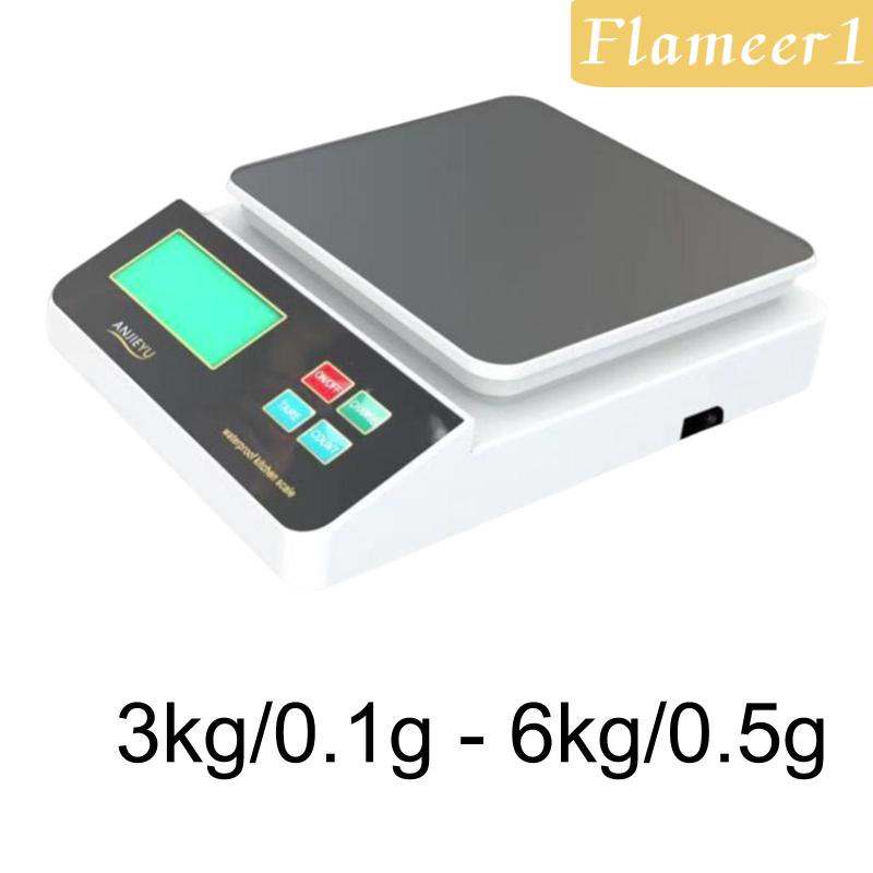 [Flameameer1] Cân Thực Phẩm Điện Tử Màn Hình LCD Chống Nước Độ Chính Xác Cao Cho Nhà Bếp