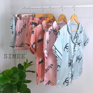 [Loại 1] Đồ Ngủ Cộc Lụa Satin Cao Cấp - (Mặc Mát)