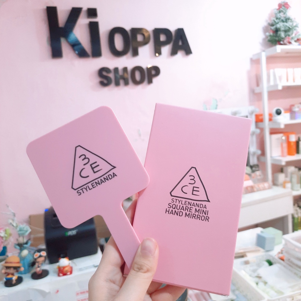 Gương Cầm Tay 3CE Dáng Vuông 3CE Mood Recipe Square Hand Mirror Primera, Laneige, espoir