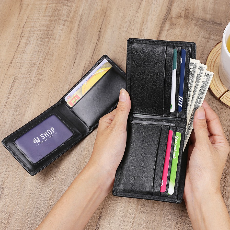 Ví da nam 4U cánh lật rời cao cấp FA206