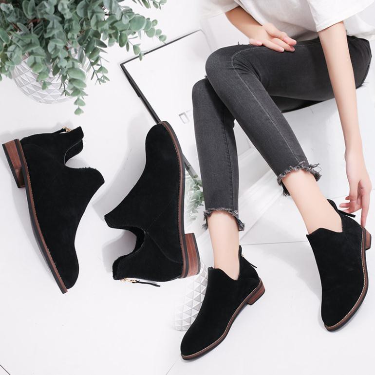 giày big size boot big size cổ ngắn 35-44 có ảnh thật hàng Quảng Châu