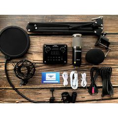 Combo Mic BM900 Kèm Soundcard HF6000