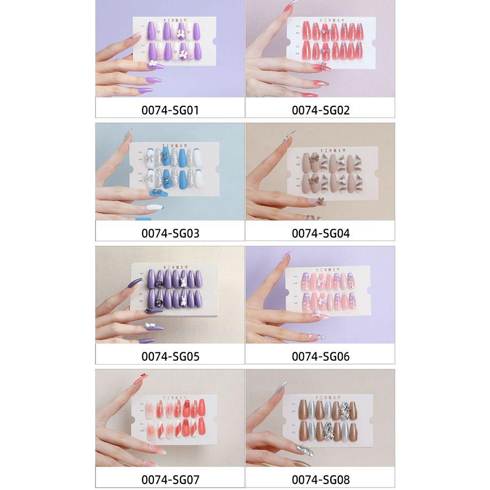 Bộ 30 Móng Tay Giả Che Phủ Toàn Diện Chất Lượng Cao