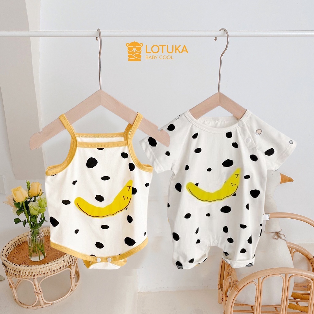Combo 2 set body cho bé hình dễ thương, body đùi và bodychip bé trai bé gái, mẫu quần áo sơ sinh từ 3-12