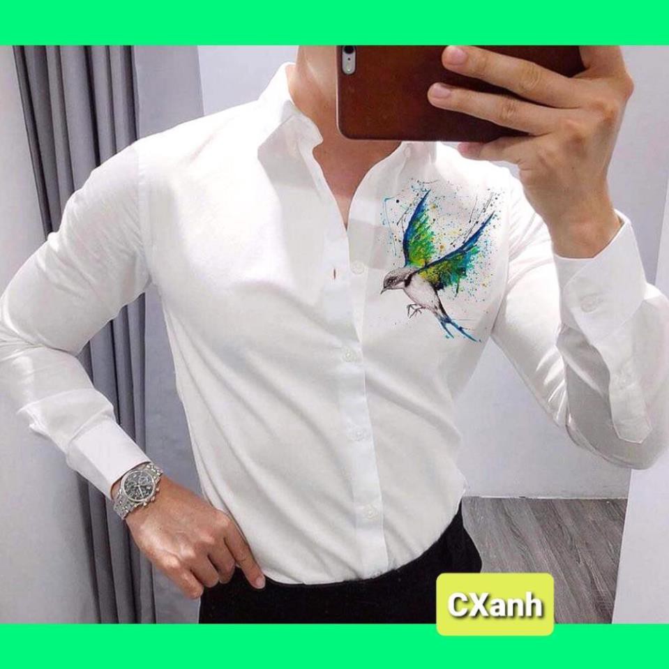 Áo sơ mi nam dài tay in nhiệt 3D mới hot nhất .shopakhang68
