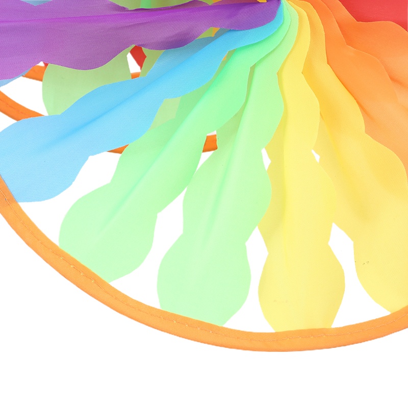 Set 8 Chong Chóng Hoa Màu Cầu Vồng Trang Trí Sân Vườn