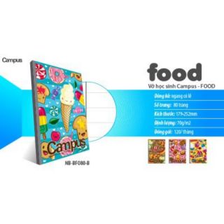 VỞ KẺ NGANG CAMPUS FOOD 51 quyển
