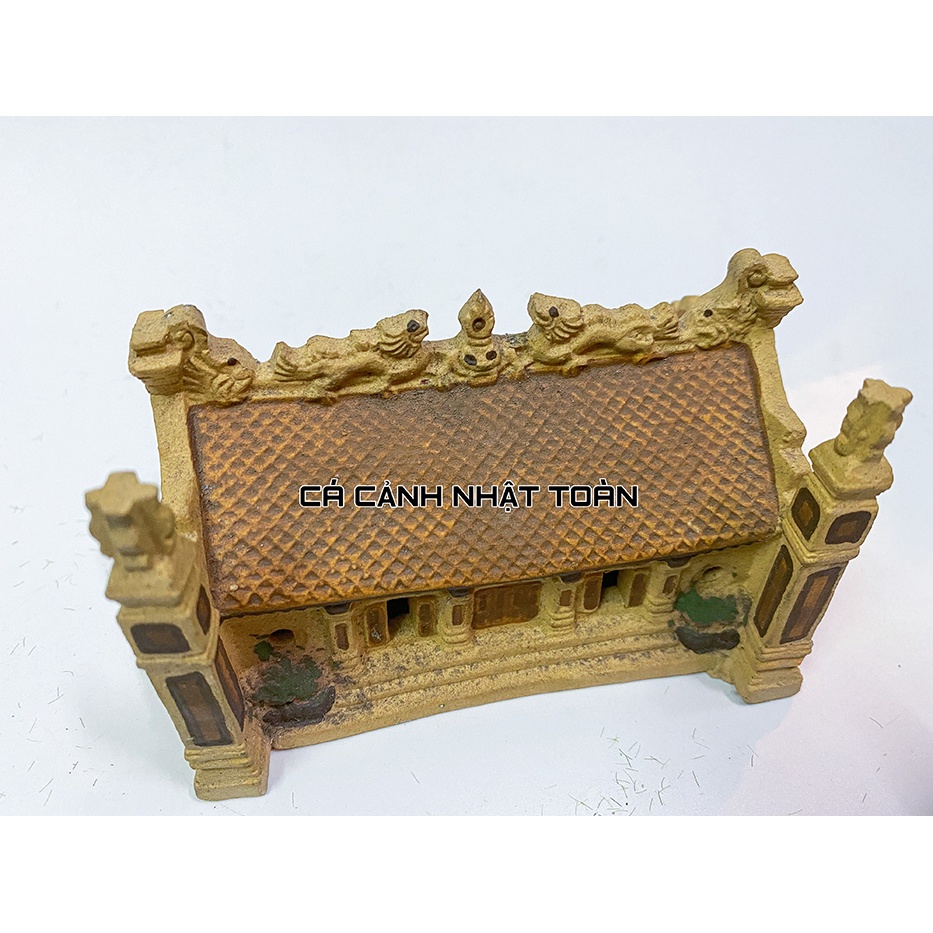 ĐÌNH TRÁNG MEN TRANG TRÍ BỂ CÁ NON BỘ TIỂU CẢNH 11X7X8CM
