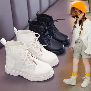 Q81 giầy boot cao cổ cho bé gái và bé trai cá tính