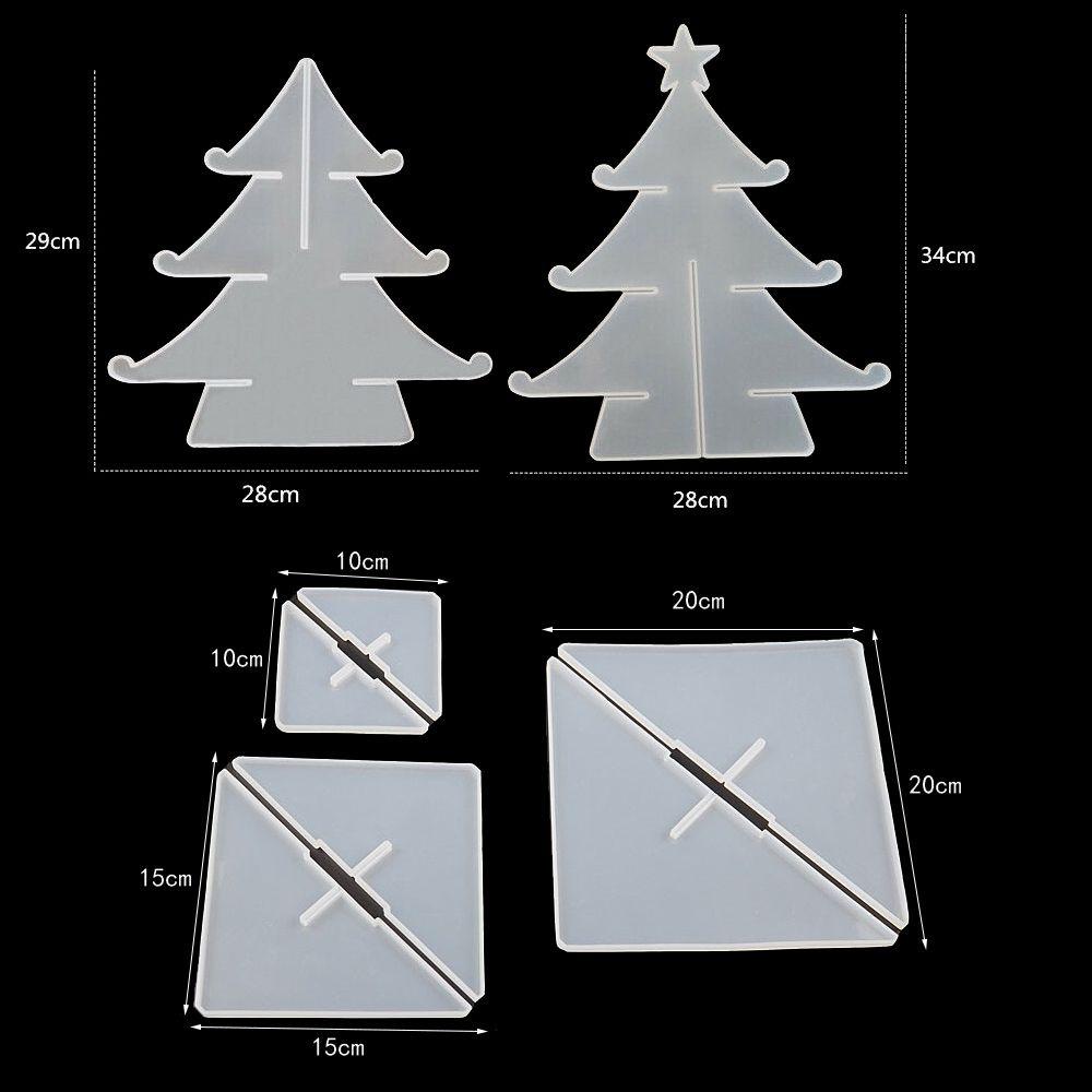 JONYE Khuôn Làm Cây Thông Giáng Sinh Bằng Pha Lê Epoxy Độc Đáo DIY