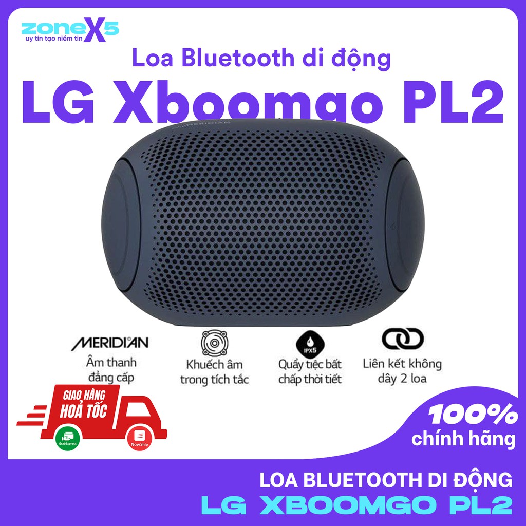 [CHÍNH HÃNG] Loa Bluetooth di động LG Xboom Go PL2 - Loa LG Xboomgo PL2