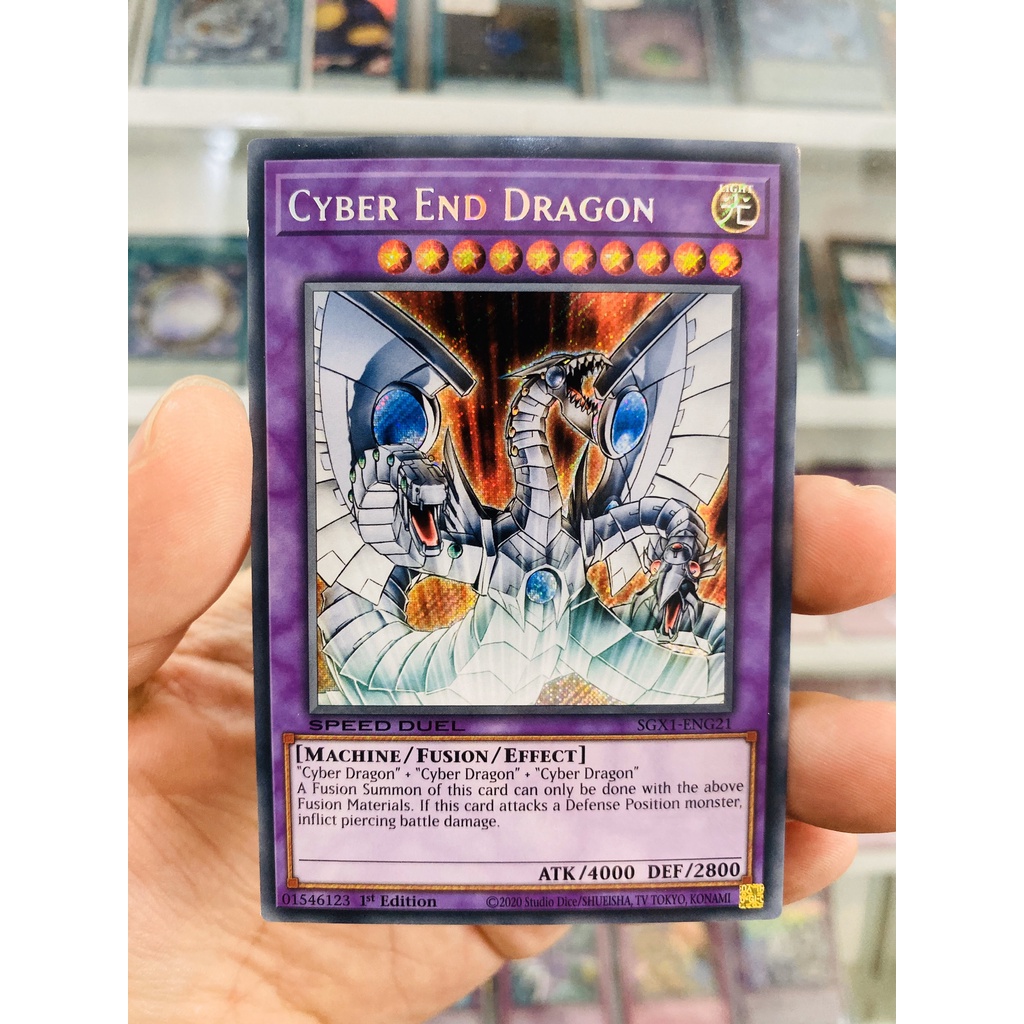 Thẻ Bài YugiOh! Mã SGX1-ENG21 - Cyber End Dragon - Secret Rare - 1st Edition
