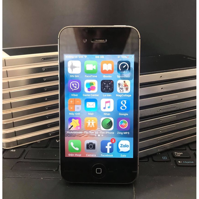 Điện thoại ip 4s 64gb, quốc tế , bảo hành 3 tháng ( tặng cáp và cường lực )