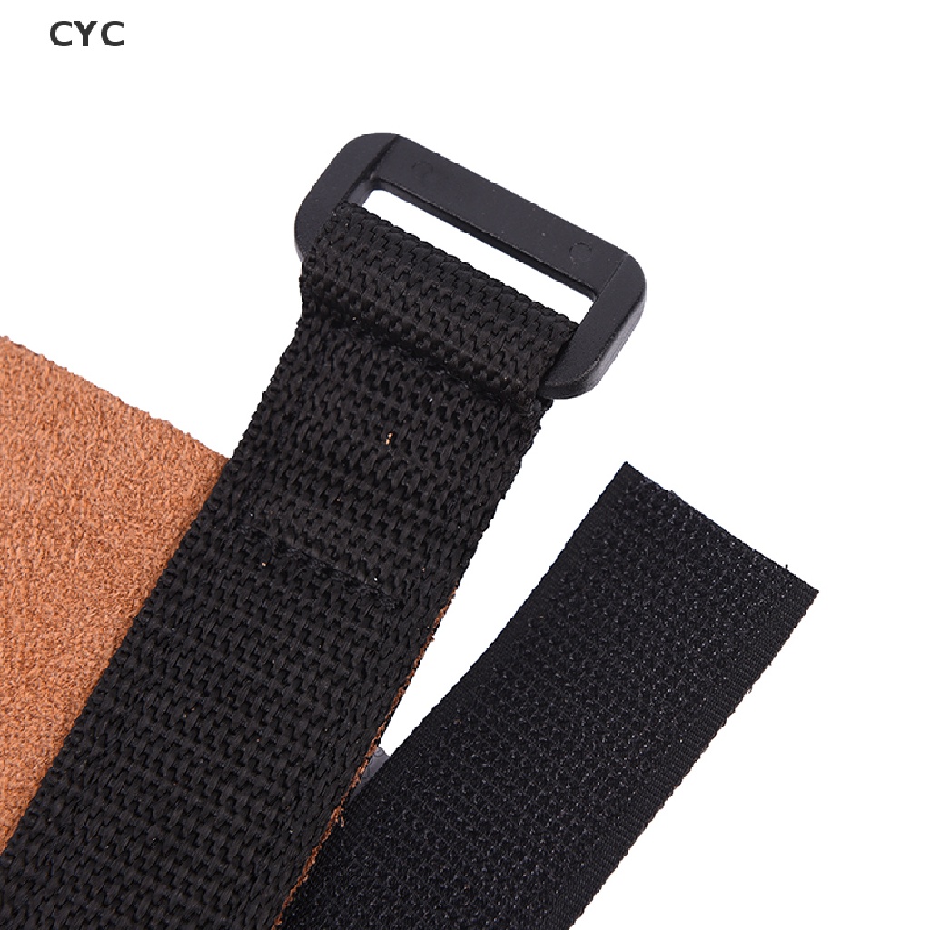 CYC 1 pair Grips crossfit gymnastics hand grip guard palm protectors glove Brown CY
