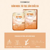 Mặt Nạ Foodaholic Retinol   Foodaholic Retinol Anti Acnes Mask Giảm Mụn, Tái Tạo Da 23ml
