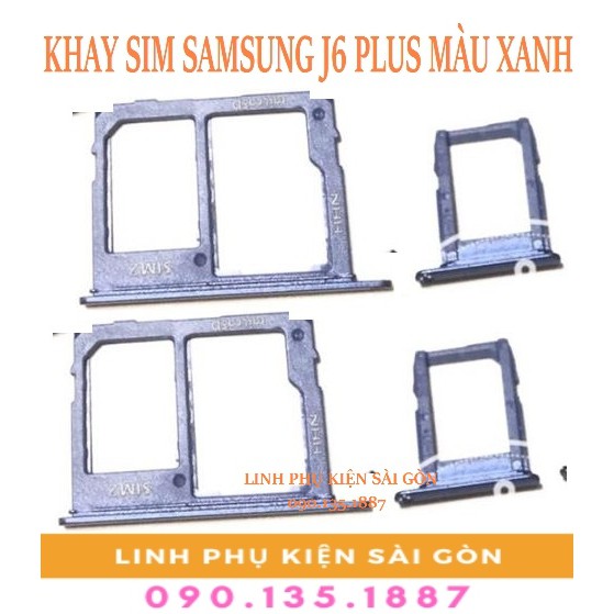 KHAY SIM SAMSUNG J6 PLUS MÀU XANH | BigBuy360 - bigbuy360.vn