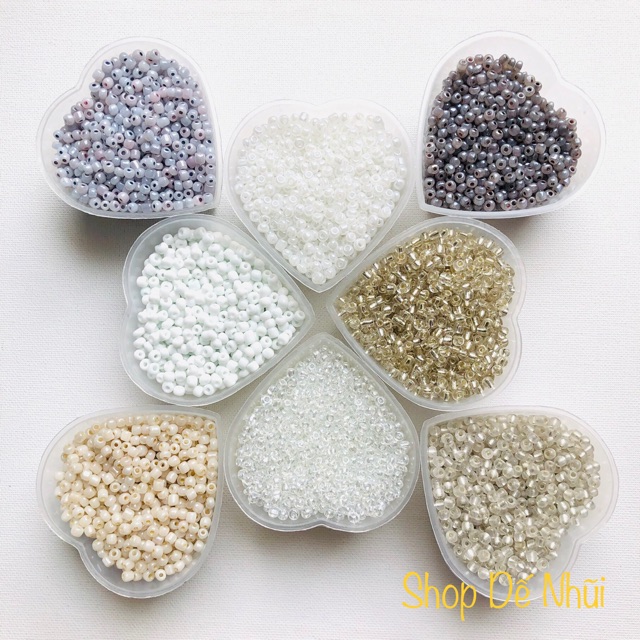 20gr Cườm Thủy Tinh 3~4mm
