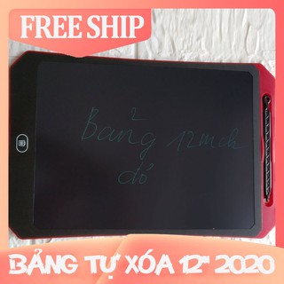 Bảng viết, bảng vẽ điện tử màn hình lcd 12 inch tự xóa thông minh model 2020 |tặng kèm bút cảm ứng