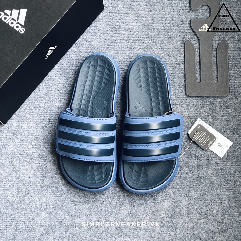 Dép Adidas Duramo Slides Chính Hãng 💙SIMPLE SNEAKER💙 Adidas Duramo Dép Quai Ngang Thể Thao Nam Nữ Auth Full Box