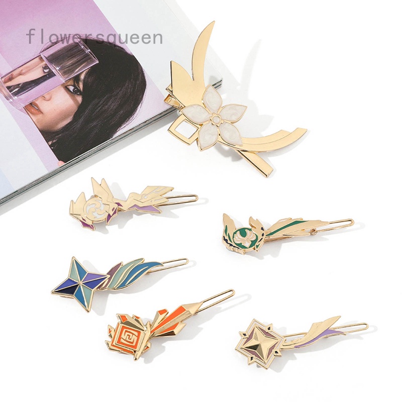 flowersqueen Phụ Kiện Kẹp Tóc Hình Anime Dễ Thương