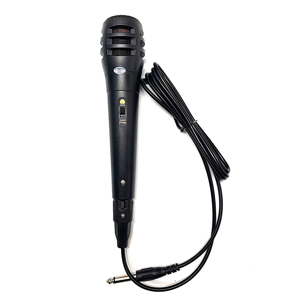 Bộ micro có dây chống nhiễu giá rẻ hát karaoke chuyên nghiệp dùng cho các loại loa, amply cổng 6.5mm-BH 1 đổi 1 Minchan