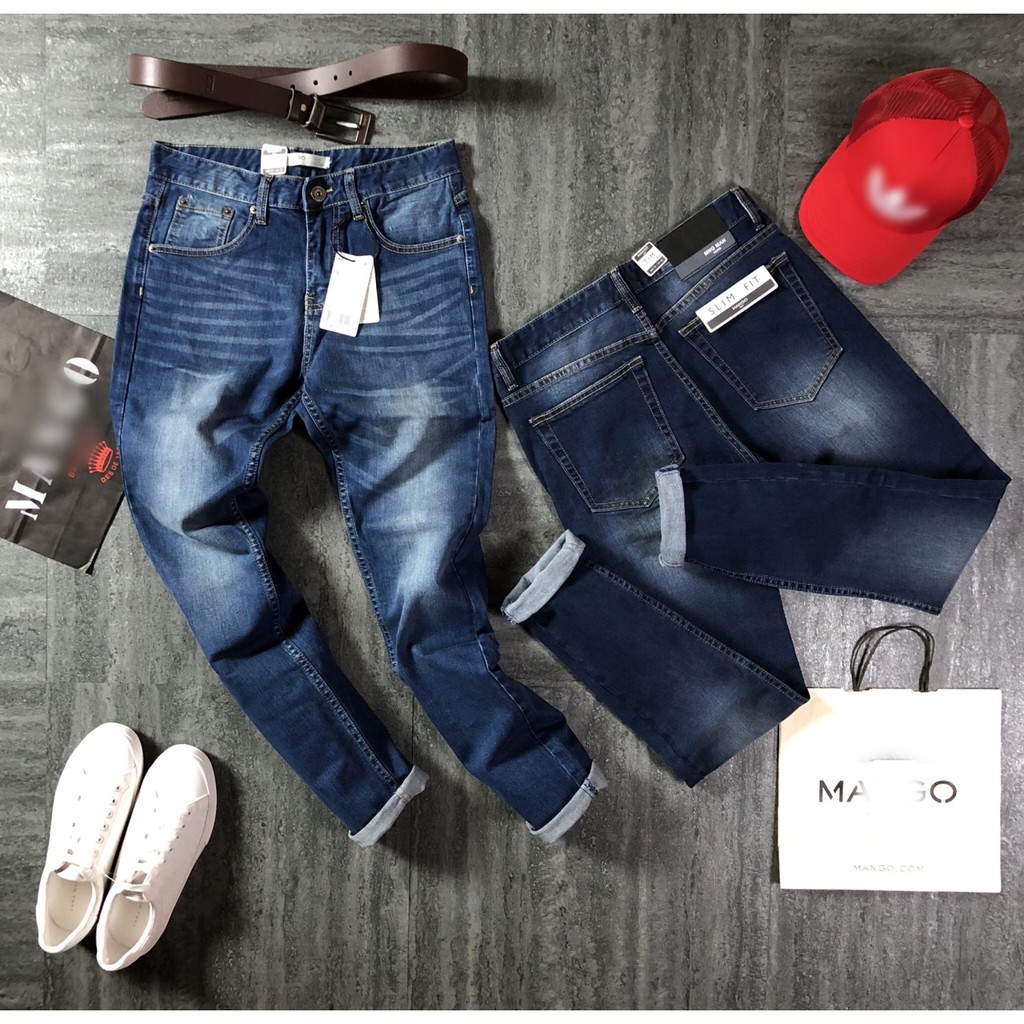 [ Quần Jean Xoài SlimFit ] Jean XANH ĐẬM WASH KIỂU đẹp miễn chê | B Inbox Để Tư Vấn Size Trước Khi Đặt Hàng Nhé !