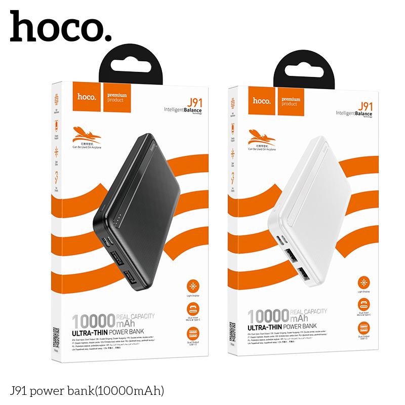 Sạc Dự Phòng Hoco Chính Hãng Dung Lượng Cao 30.000mAh - J73, 20.000mAh - J95A, 10.000mAh - J91, Sạc Nhanh, Có Led