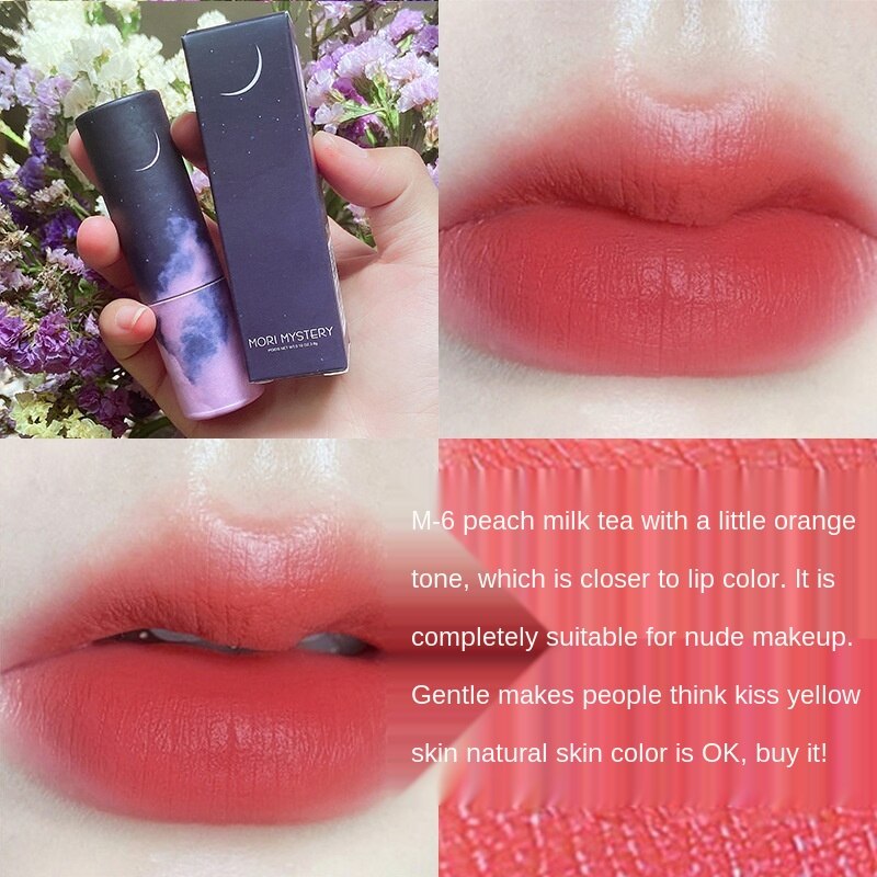 Mori Mystery Starry Sky Paper Tube Lipstick Matte Lipstick Waterproof | BigBuy360 - bigbuy360.vn