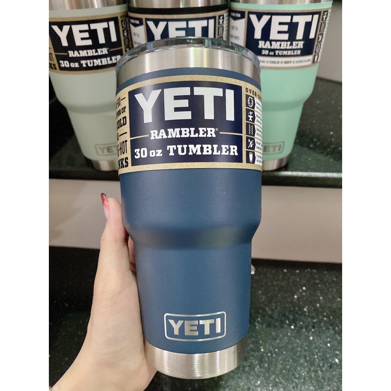 Ly Giữ Nhiệt YETI 30oz  Thép Không Gỉ Cao Cấp - Chính hãng Bill nhập Mỹ
