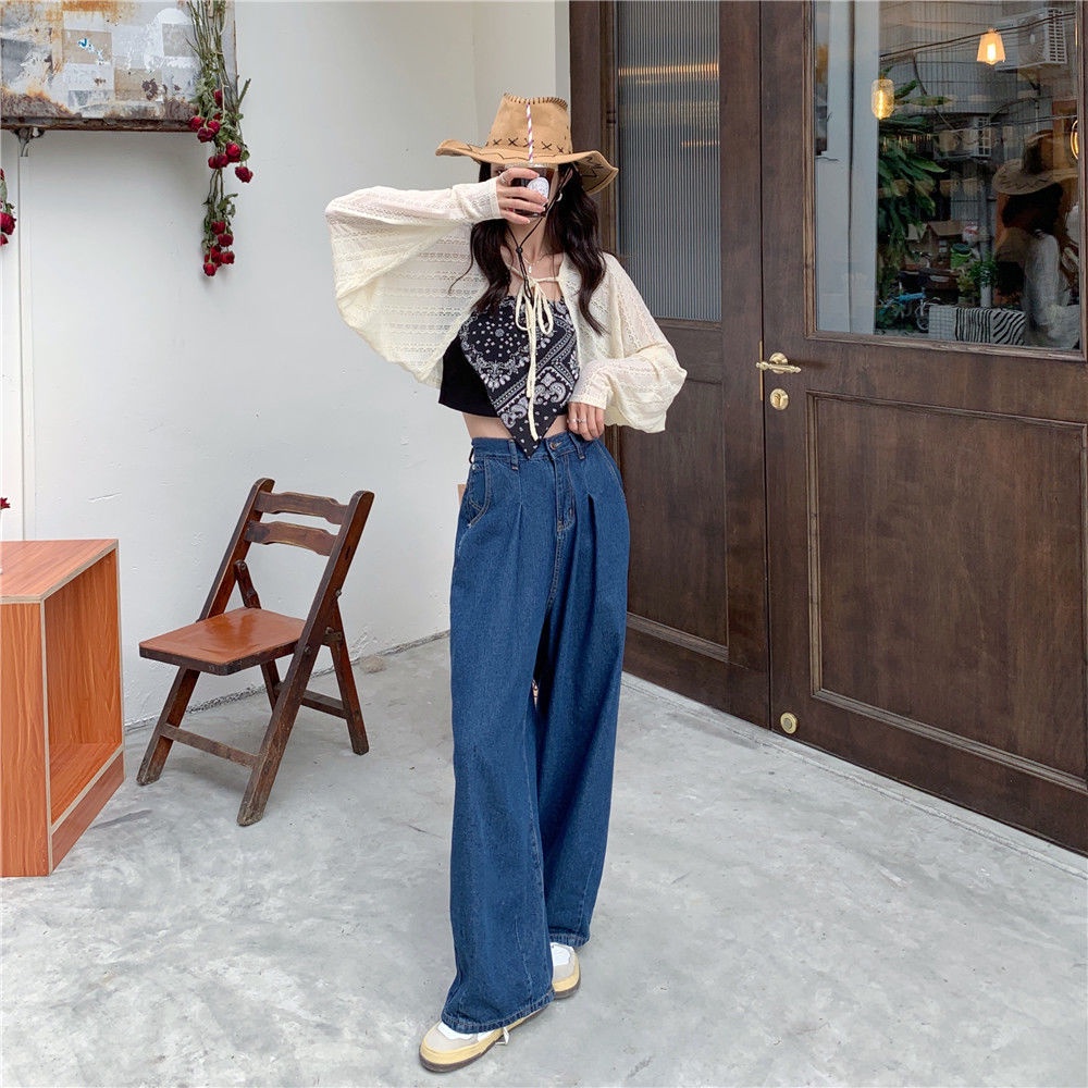 Set áo ống ngắn và áo khoác chống nắng in họa tiết phong cách thời trang ngoài trời (có bán lẻ)