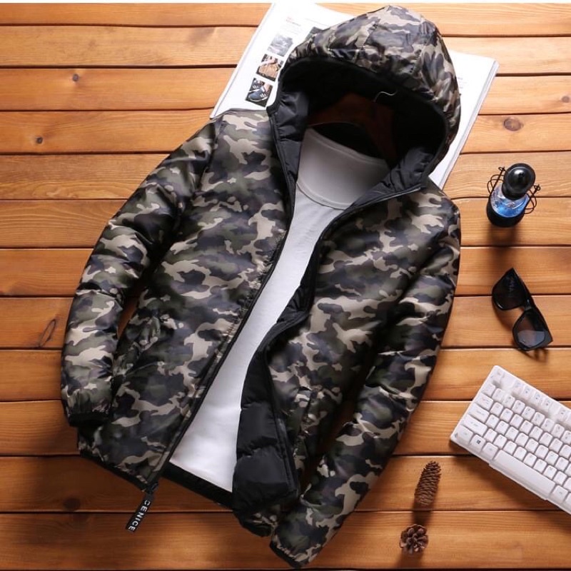 Áo phao nam mặc 2 mặt