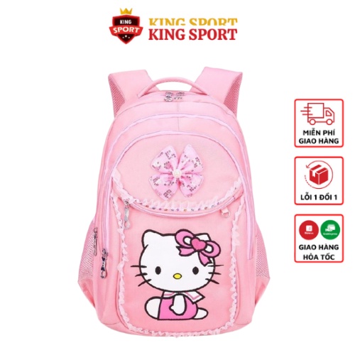 [ ẢNH THẬT ] BALO HỌC SINH HELLO KITTY, CẶP HỌC SINH CẤP 1