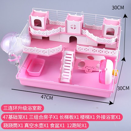 Lồng biệt thự cho hamster full phụ kiện như hình