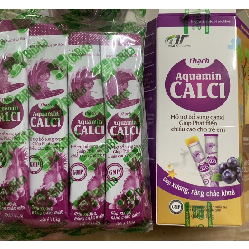 Thạch Calci - Hỗ trợ bổ sung calci cho bé ( Hộp 20gói )
